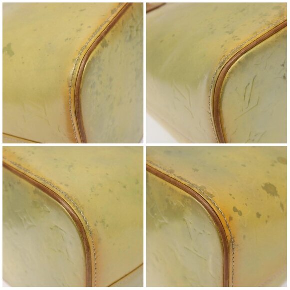 LOUIS VUITTON Monogram Vernis Houston Hand Bag Gris M91053 LV Auth 118524 - Picture 14 of 16